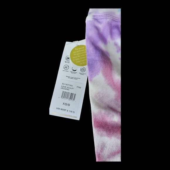 Spiritual Gangster Love Sculpt Pastel Tie Dye Tank & Legging Yoga Set NWT XS/S - Picture 10 of 13